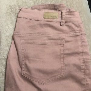 Dusty rose skinny jeans